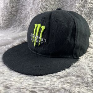 Monster Energy Hat Cap Needlecord Original Black Fitted 6 3/4 Pincord Corduroy